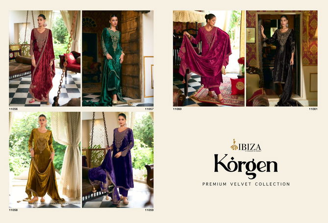 Korgen By Ibiza Viscose Velvet Wedding Salwar Suits Wholesale Shop In Surat